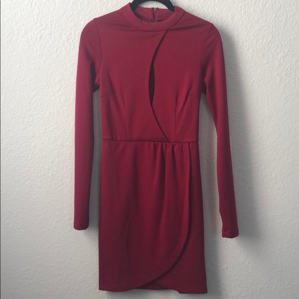 Brand New - Nasty Gal Maroon Dress